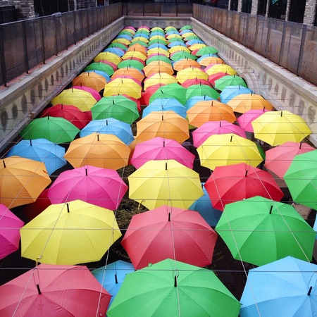 Umbrella decoration in DPAC, Malaysiaの素材
