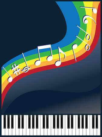 abstract vector composition on a musical themeのイラスト素材
