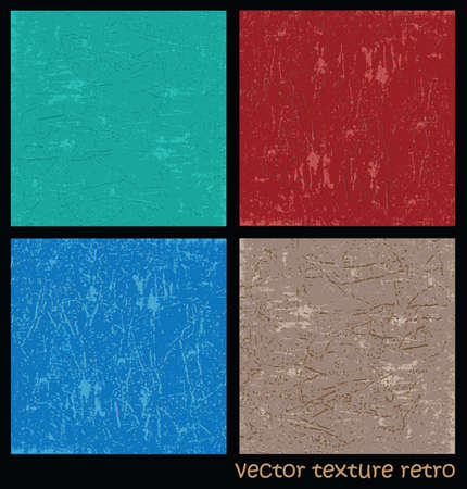 Several variants of vector retro textures. plaster textureのイラスト素材
