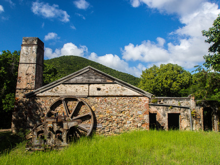Reef Bay Sugar Mill Ruins, St. John Virgin Islandsのeditorial素材