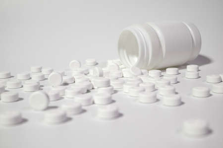 Paracetamol on white background