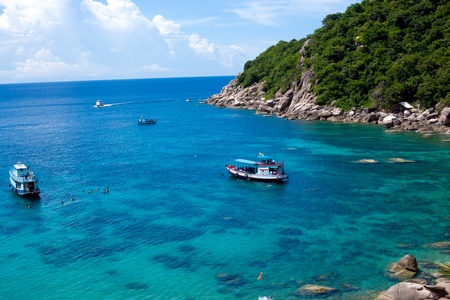 Sea Koh Nangyuan, Koh Tao at Thailandの写真素材