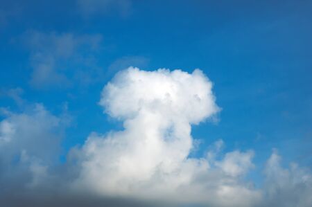 Blue Sky background with tiny clouds