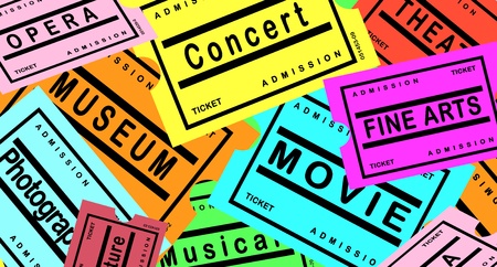 Ticketsの写真素材