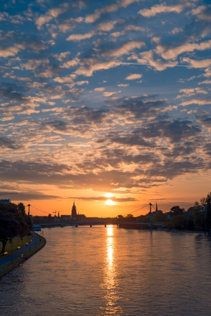 Frankfurt Sunriseの写真素材