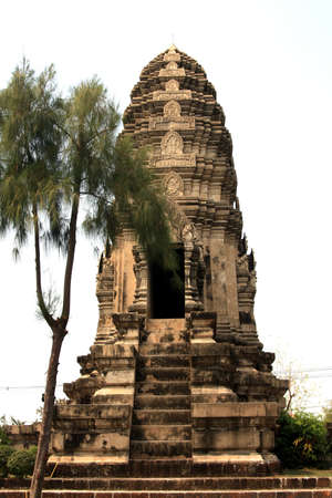reproduce of ancient temple, thailandの写真素材