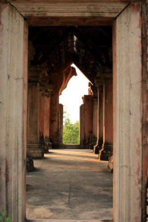 reproduce of ancient temple, thailandの写真素材