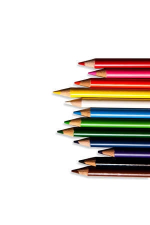 color pencils isolatedの写真素材