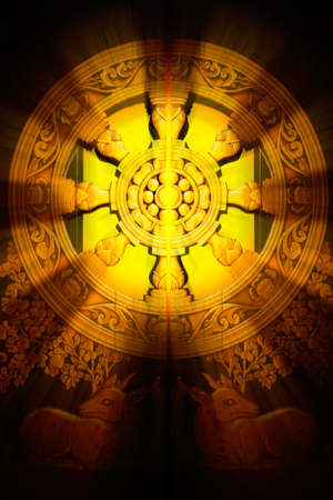 Buddhist wheelの写真素材
