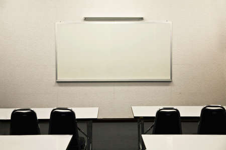 White board in classroomの写真素材