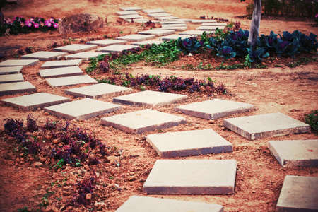 Grunge walk path backgroundの写真素材