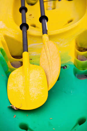 Plastic Kaya boat closeupの写真素材