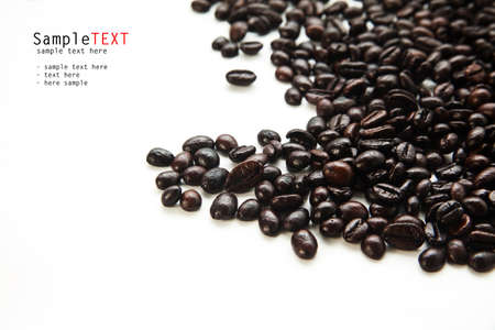 Closeup coffee beansの写真素材