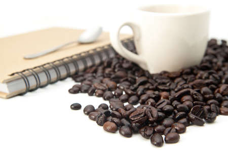 Coffee and bookの写真素材