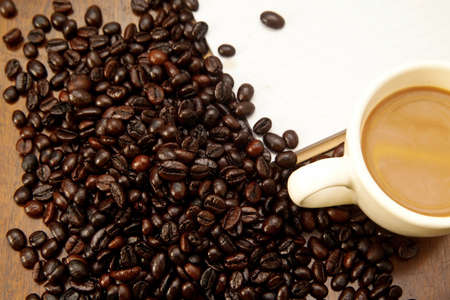 Coffee beans closeupの写真素材