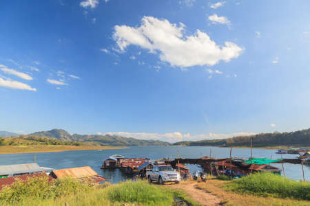 Fisherman homestay along the river landscapeの写真素材