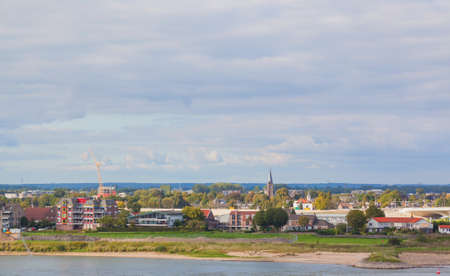 Cityscape of Nijmegen againt blue skyの写真素材