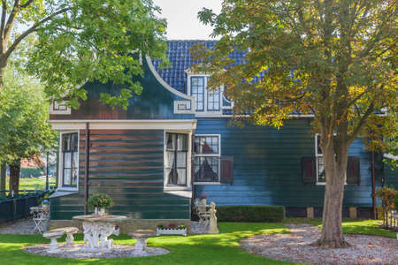 Traditional dutch village in Zaanse Schans, The Netherlandsのeditorial素材