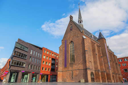 Historic of dutch castle with blue sky, Nijmegen The Netherlandsのeditorial素材