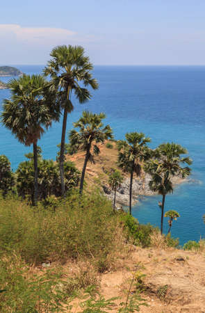 Beautiful view point of Promthep cape at Phuket, Thailandの写真素材