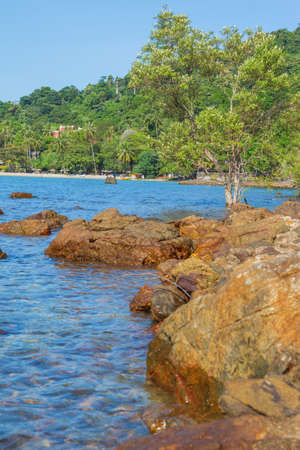 Tropical sea beach at Koh Change island, Thailandの写真素材