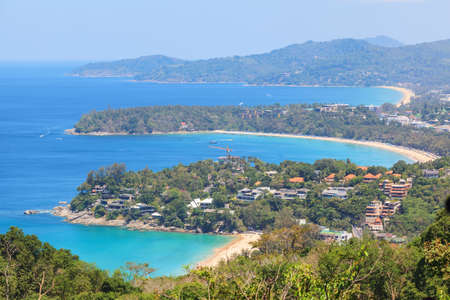 Kata and Karon beach, beautiful seascape at Phukhet, Thailandの写真素材