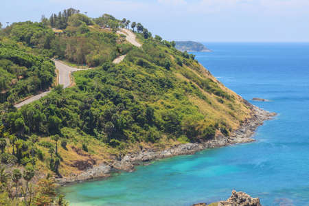 Promathep cave, beautiful seascape at Phukhet, Thailandの写真素材