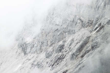 Abstract background of skywalk in winter at Dachstein Glacier, Salzburg area, Austriaの写真素材