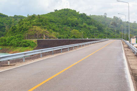 Local road in Khao sok national park at suratthani province,Thailandの写真素材