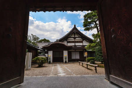 Beautiful Architecture Byodo-in Temple in autumn season at Kyoto, Japanのeditorial素材