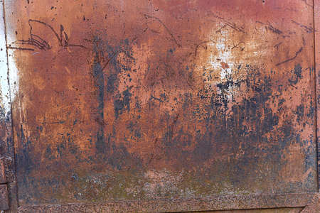 The texture of the metal doors