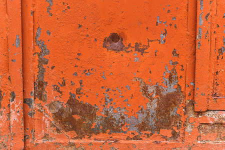 The texture of the metal doors