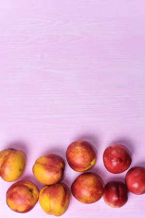 composition of ripe peachesの写真素材