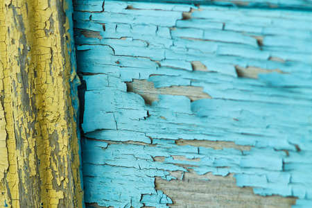 Texture of old painted wooden wallの写真素材