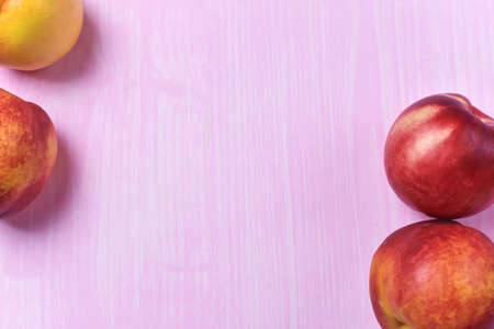 composition of ripe peachesの写真素材