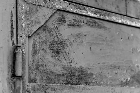 The texture of the metal doors