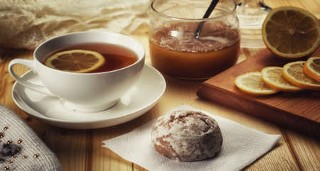 A cup of sweet home tea