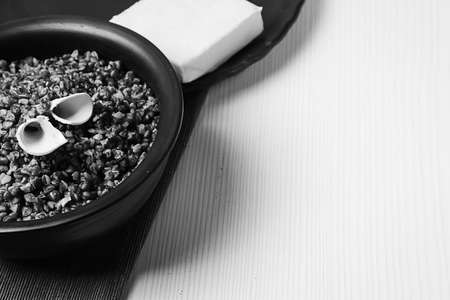 buckwheat porridge on the table.buckwheat porridge on the table.