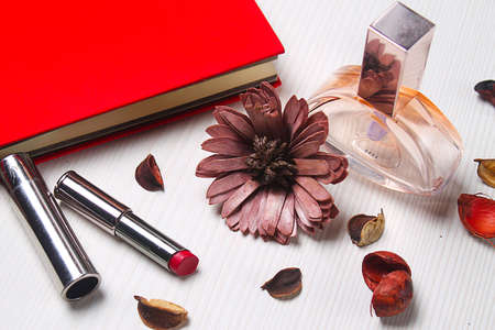 stationery lying on the table. The table in the office. Workplacの写真素材