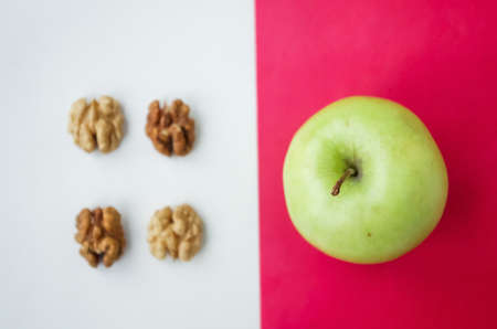 Background of fresh sliced fruit on a table in the afternoの写真素材