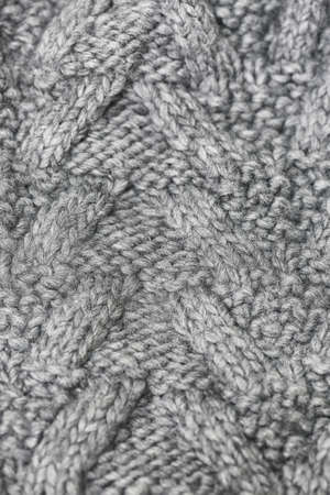 Knitted details of warm clothes sweaterの写真素材