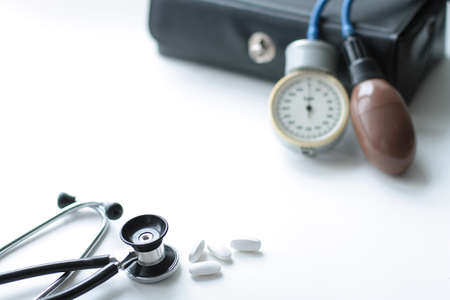 Various medical tools for a pediatricianの写真素材