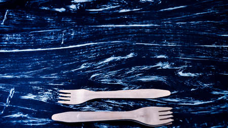 fork lying on a table. Cutlery for eating. Device