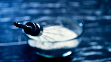 Flour and whisk for cooking food and cooking for women. Womensの写真素材