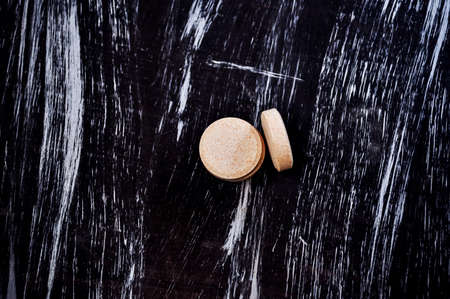 Pills and vitamins for health on the table. Medications to treatの写真素材