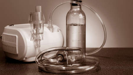 Medical nebulizer for the treatment of bronchitis. の写真素材