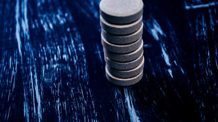 Pills and vitamins for health on the table. 
の写真素材