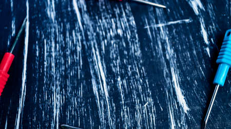 Screwdrivers to repair lying on the table. Mens housework.の写真素材