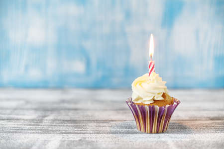 Biscuit cupcakes in paper formの写真素材