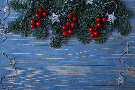 Christmas candy and treats on the table. Sweet gifts for childreの写真素材